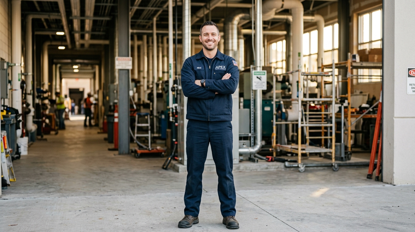Marcus V. Fleet Maintenance Supervisor on facility floor